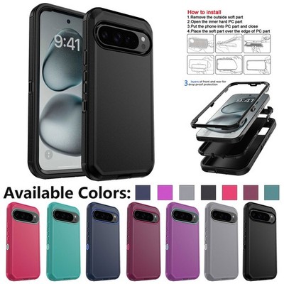 For Google Pixel 10 Pro XL/10 Pro/10 5G Case Heavy Duty 3in1 Layers Cover Rugged