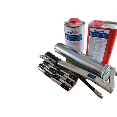 IR PUR 250  Rissabdichtungs Set Injektionsharz  Packer Handpumpe  V103 Reiniger