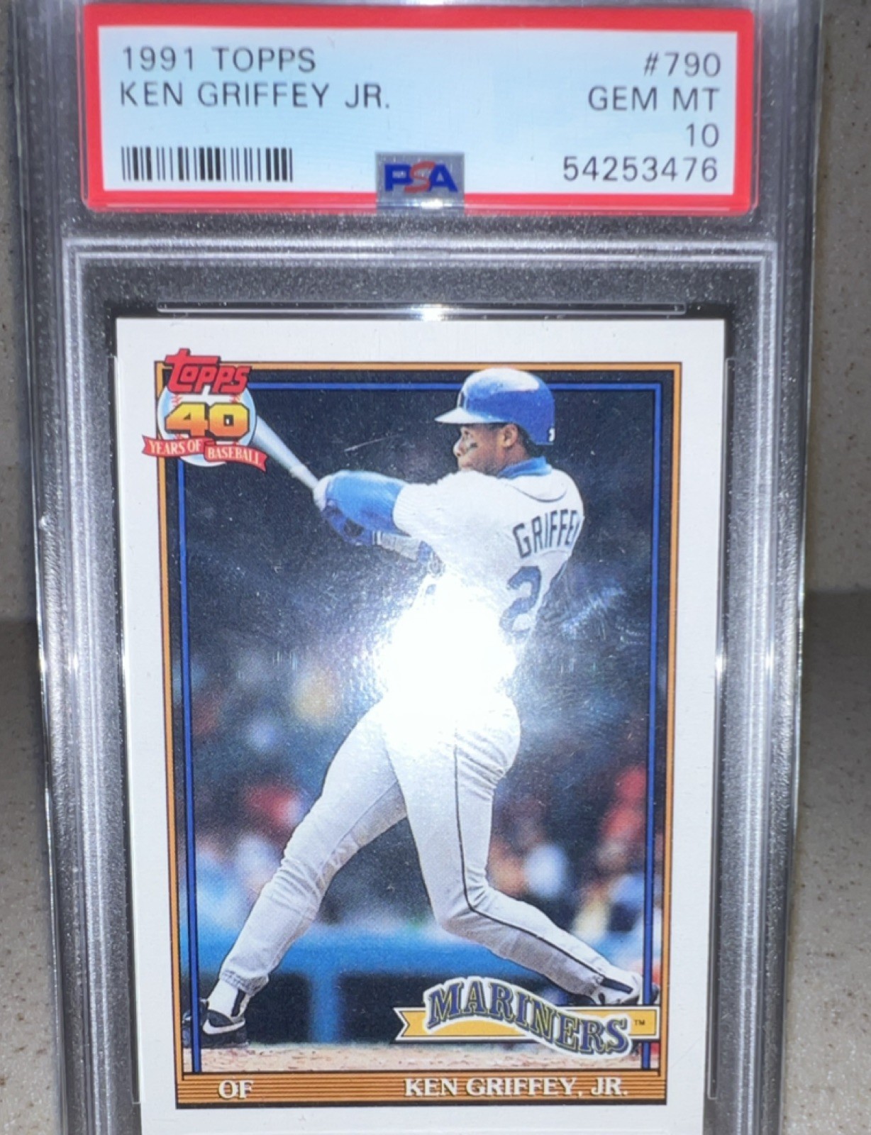 1991 Topps Ken Griffey Jr. #790 PSA 10 Base Set Seattle Mariners