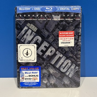 Inception Blu-ray Steelbook - Future Shop Exclusive Brand New Sealed Bonus DVD