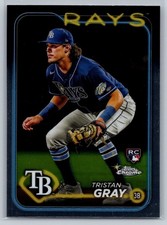 2024 topps chrome baseball tristan gray rookie card #8. rookie card picture
