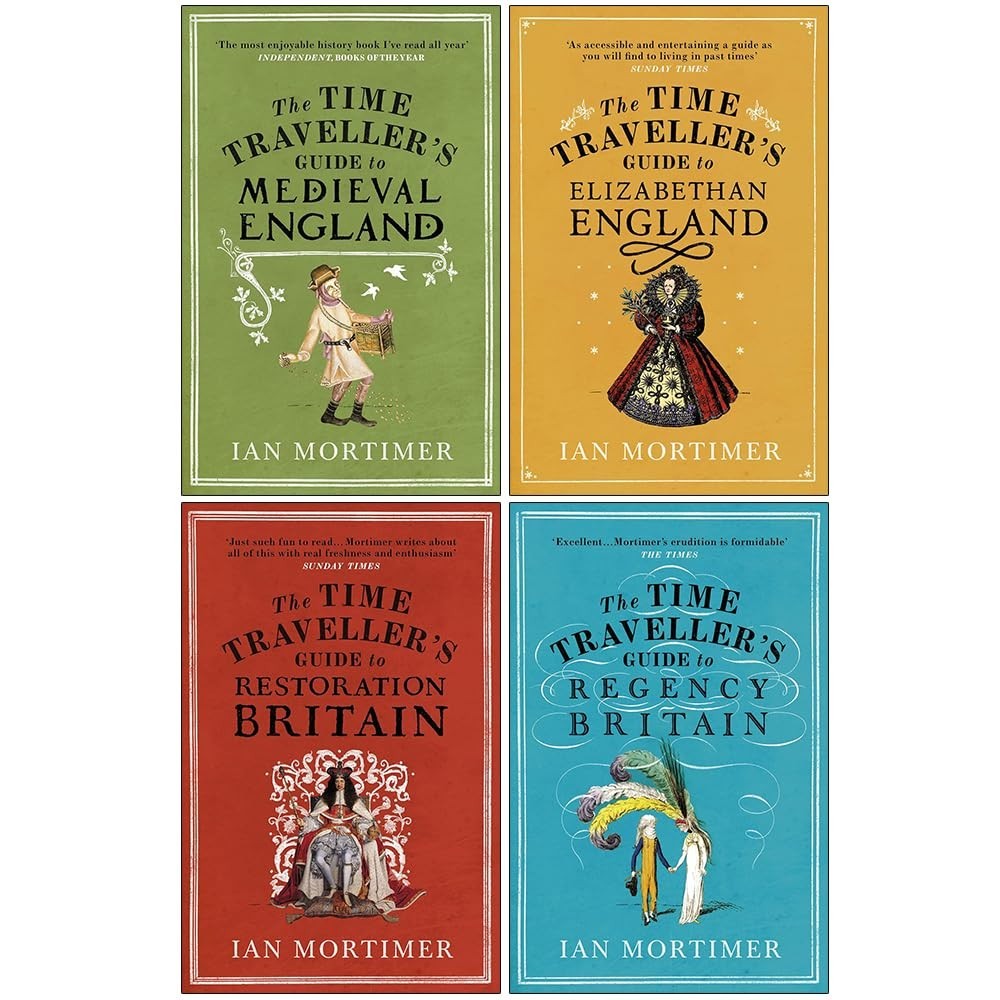 Ian Mortimer Time Traveller’s Guides Series 4 Books Collection Set Regency Brita - Image 2