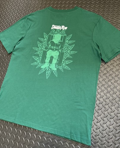 T-shirt uomo Death Row Records x Shoe Palace verde fumo uomo 30° anv. Grande nuovo - Foto 7 di 8