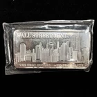 Wall Street Mint Sealed 10 Oz .999 Silver Bar, New York WTC Twin Tower Skyline