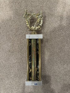 1990's TAEKWONDO TROPHY Vintage Karate Award- Man Cave Sports Shelf Art Martial