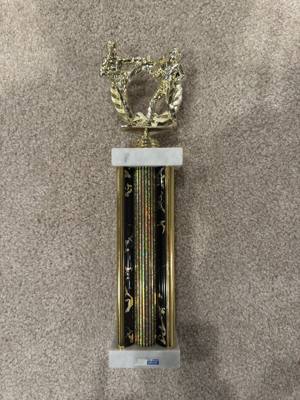 1990's TAEKWONDO TROPHY Vintage Karate Award- Man Cave Sports Shelf Art Martial