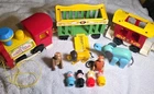 Vintage Fisher Price Little People #991 Circus Train People Horn Works
