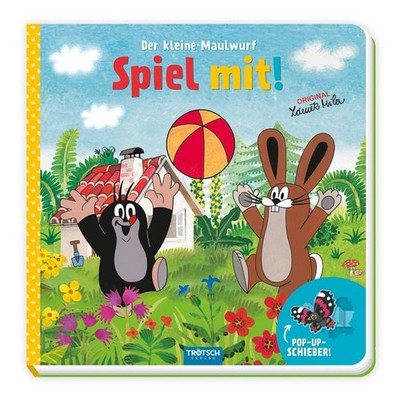 Trötsch Der kleine Maulwurf Spiel mit Pappenbuch mit Pop-up-Schiebern Entdeck...