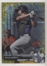 2017 Bowman Chrome Prospects Gold Shimmer Refractor 10/50 Brian Mundell mr0