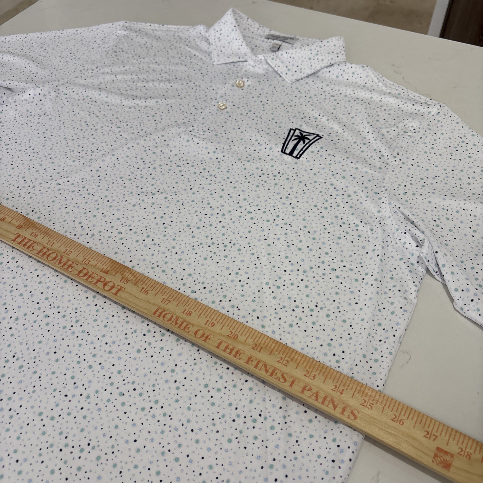 Peter Millar performance polo geometric pattern E… - image 8