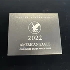 2022-W American Silver Eagle $1 - Proof / w/Box & COA / Beautiful! - No Reserve!