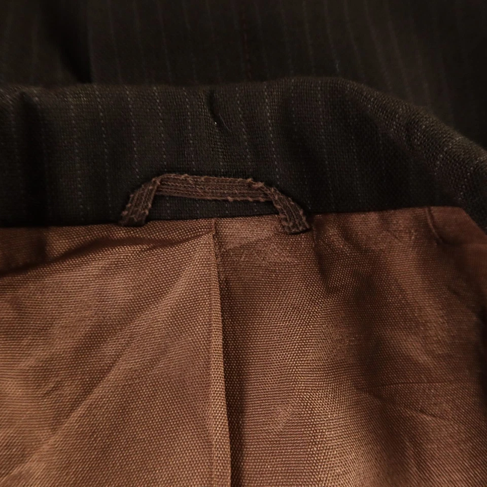Traje Oakton M MT 40L Marrón Rayas Poliéster Lana Lúpulo Transpirable 34x32 Foto 3 de 4