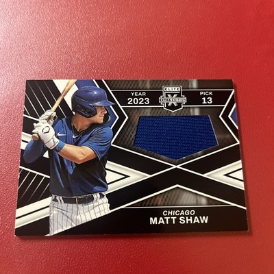 2023 Panini Elite Extra Edition First Round Materials #FR-MSH Matt Shaw (MEM RC)
