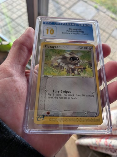 Zigzagoon graded CGC 10 for sale on eBay