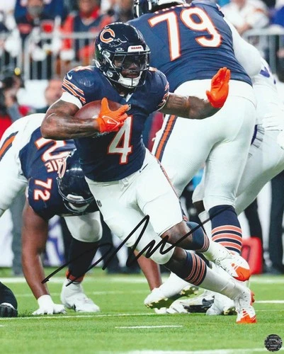 D'andre Swift Autographed Signed Chicago Bears NFL 8x10 Photo with COA-Hologram