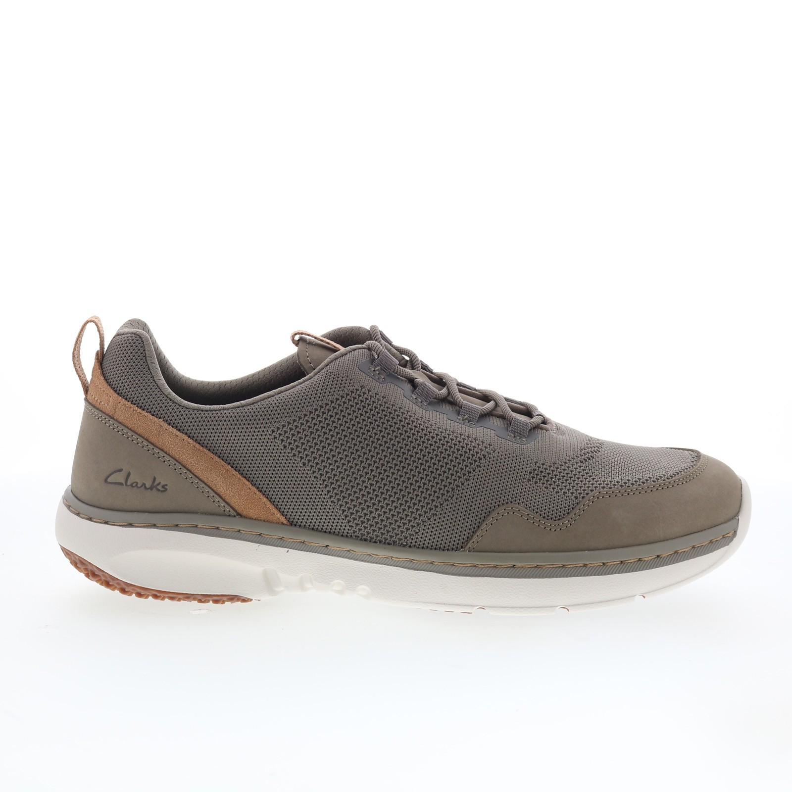 Clarks Clarks Pro Knit 26176861 Mens Gray Nubuck Lifestyle Sneakers Shoes 9.5