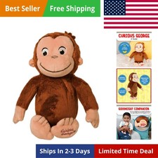Curious George Monkey Stuffed Animal Plush Toy - 8 Inches