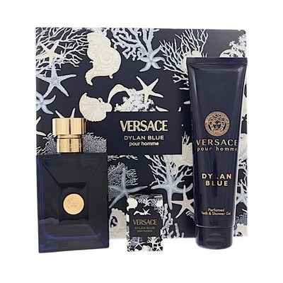 Versace Dylan Blue 3 Piece Set For Men 3 Piece Set by Versace Gift Set for Men
