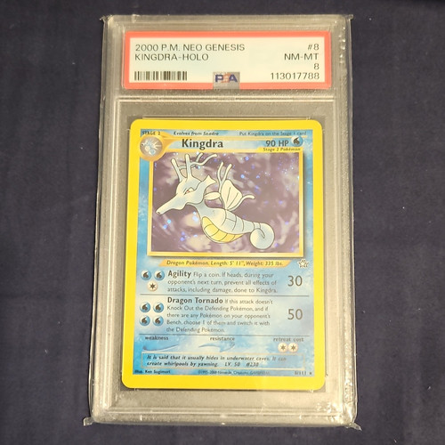 Kingdra (Unlimited) graded PSA 8 for sale on eBay