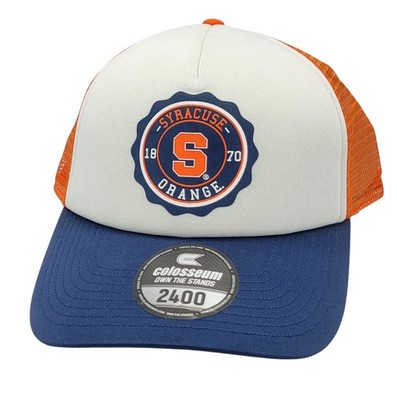 Syracuse Orange Colosseum 2400 Foam Mesh Trucker Snapback OSFM Hat Cap NEW 