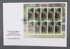 MayfairStamps New Zealand FDC 2001 Lord of the Rings 40c Sheetlet First Day Cove