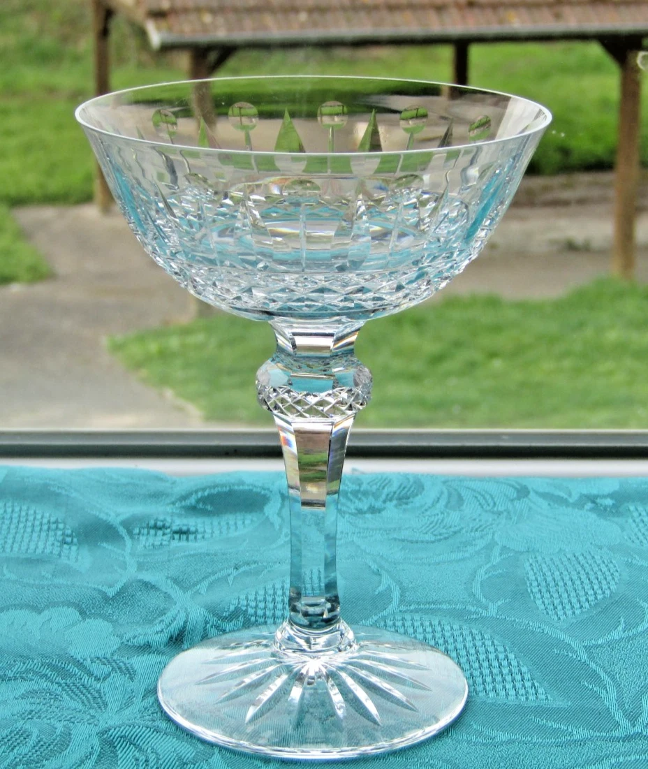Bicchiere Singolo In Stile Art Déco Vintage – Rosa – Scegli Tra Calice Champagne 23cm, Bicchiere Vino 16cm O Acqua 11cm