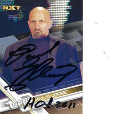 PRESCIOUS PAUL ELLERING SIGNED 2017N TOPPS WWE NXT #80 - LEGION OF DOOM HOF 2011