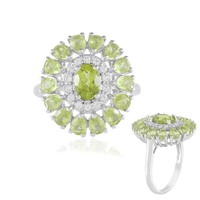 Schicker Peridot Silber Ring, China 3,262Ct