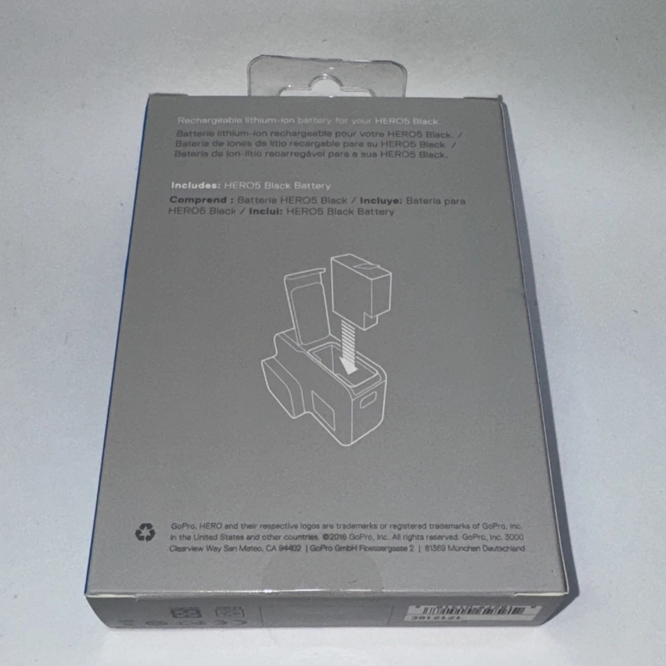 Original GoPro Rechargeable Battery AABAT-001 for HERO5 New - Image 2 of 4
