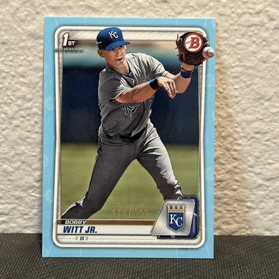 2020 1ST BOWMAN PROSPECTS BOBBY WITT JR. RC SKY BLUE #D /499 Kansas City Royals