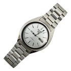 Vintage 37mm Seiko 7009-3040 Spanish Day Date Men's Automatic Wristwatch Steel