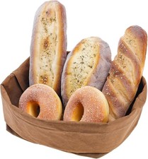5pcs Faux Bread Sets,Plastic Fake Loaf Photography Prop,Realistic E
