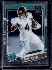 2023 Panini Clearly Donruss Tank Bigsby Rated Auto RC #84 Jaguars Rookie