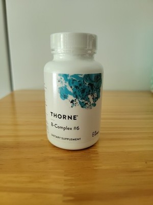 Thorne B-Complex 6 Active B Vitamins B1 B2 B3 B5 B6 B7 B9 B12 60 Servings