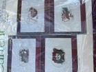 Current Critters Counted Cross stitch Kit. Set Of 4 Christmas Cards NIP — photo 3