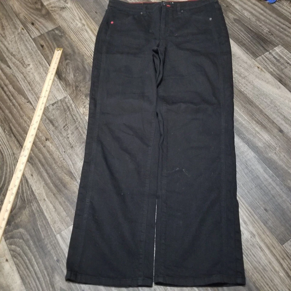 Peace Love World Mujer 14 Negro Pantalón Pierna Ancha Foto 2 de 4