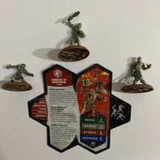 Zombies of Morindan Heroscape Figures and Card Dawn Of Darkness 14,15,16/21