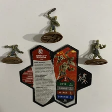 Zombies of Morindan Heroscape Figures and Card Dawn Of Darkness 14,15,16/21
