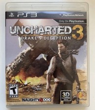 Uncharted 3 Drake's Deception PS3 Not for Resale Complete CIB Sony Exclusive