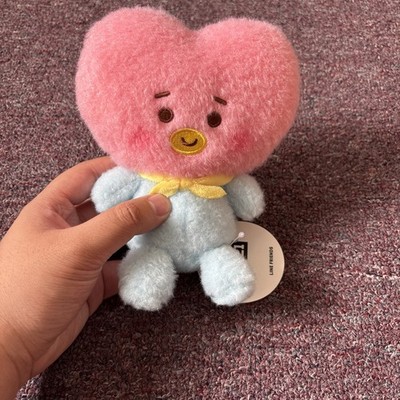BT21 TATA Tatton Baby Plush SS size 13cm Fluffy Standing Doll BTS LINE FRIENDS