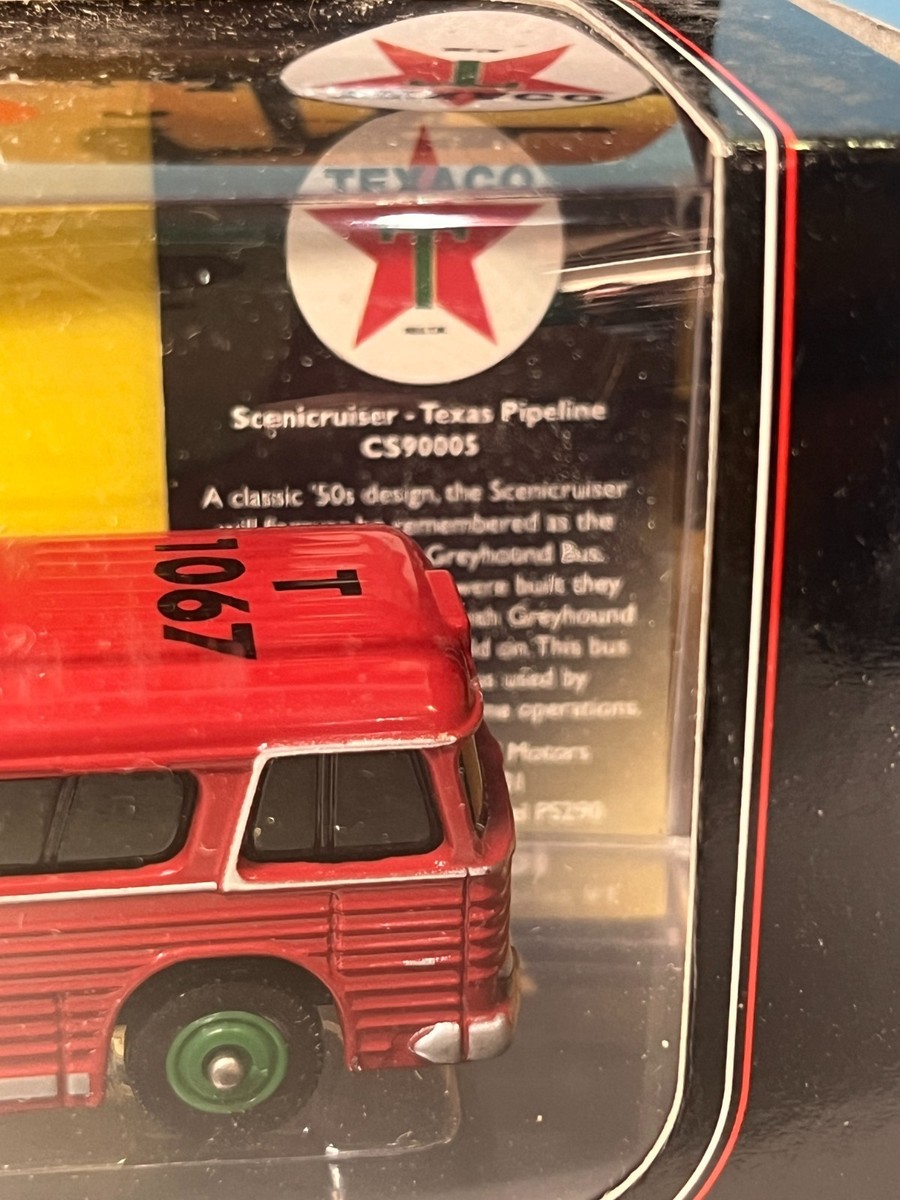 1/64 CORGI TEXACO SCENICRUISER BUS TEXAS PIPELINE RED CO-5 | eBay