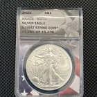2022 SILVER EAGLE ANACS MS70  ~ FIRST STRIKE FLAG CORE ~ #11