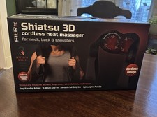 FitRx Shiatsu 3D Cordless Massager with Heat, Neck/Shoulders/Back, NEW In BOX
