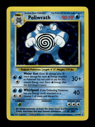Poliwrath — Base Set (Unlimited)