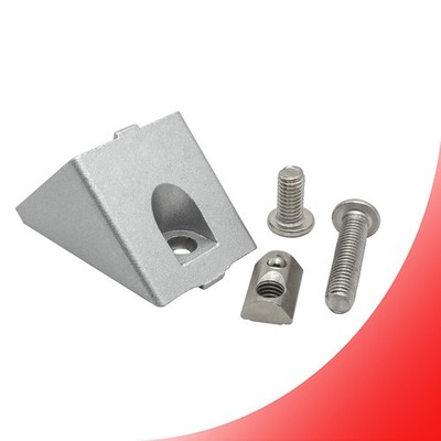 KLAK 40 - 45 Grad Verbinder Stützverbinder Nut 8 für Aluprofil 40-er