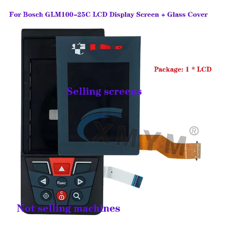 For Bosch GLM100‑25C Laser Rangefinder LCD Screen + Glass Cover Accessory Repair