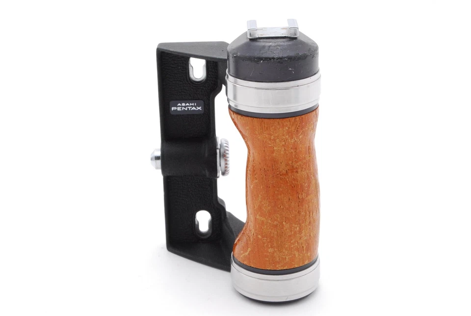 【  EXC+5 】 PENTAX 6x7 67 67II Wood Hand Grip From Japan - Image 3 of 4
