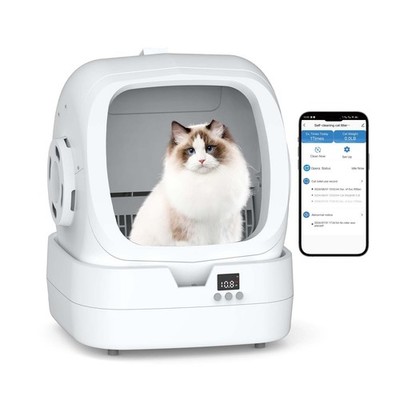 Mintakawa Automatic Cat Litter Box Self Cleaning - APP Control and Weight Mon...