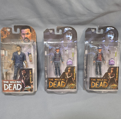 McFarlane Toys The Walking Dead Lee Everett & Clementine/ bloody Exclusive Set
