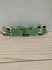 Shamrock Barrette St Patricks Day Hair Clip Button Barrette Women Girls Irish
